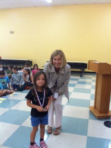 Kaitlyn Archambault, our top Kindergarten reader!